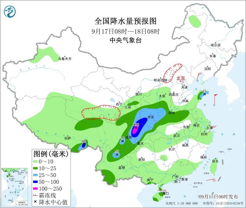 华西黄淮有较强降水 冷空气将自西北向东南影响我国大部地区